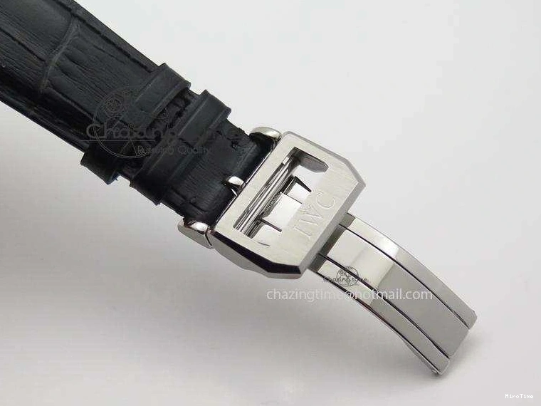 MIROTIME 0331 Portuguese Tourbillon Power Reserve Moonphase SS Black Dial On Black Leather Strap TechFriendly 7321